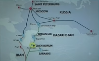 Iran-Russia-Route